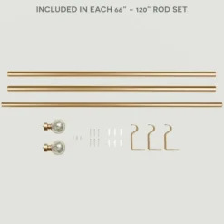 Gold Aged Mercury Sphere Curtain Rod, 120 In.-Kirkland's Home Hot