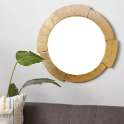 Gold Aluminum Kingsley Wall Mirror-Kirkland's Home Discount