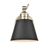 Gold And Black Metal Tapered Shade Wall Sconce-Kirkland's Home Clearance