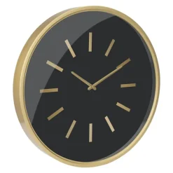 Gold And Black Modern Wall Clock-Kirkland's Home Clearance