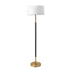 Gold And Black Simple Stem Floor Lamp-Kirkland's Home Best Sale