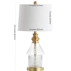 Gold And Clear Bubble Glass Table Lamp-Kirkland's Home Fashion