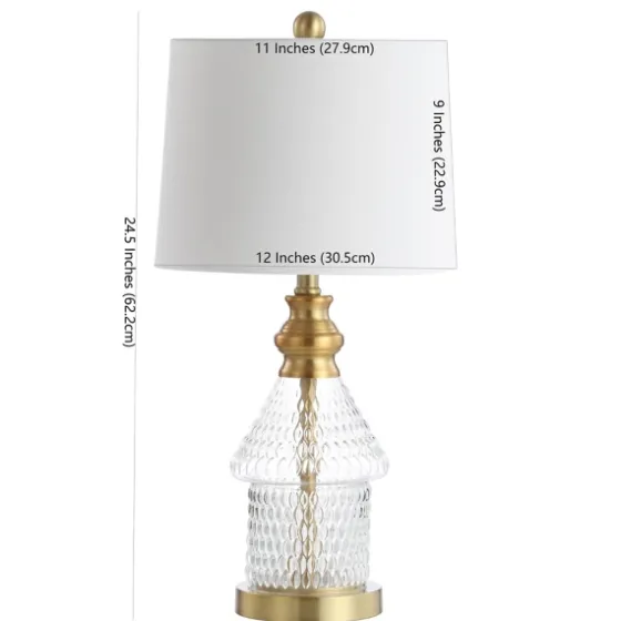 Gold And Clear Bubble Glass Table Lamp-Kirkland's Home Fashion