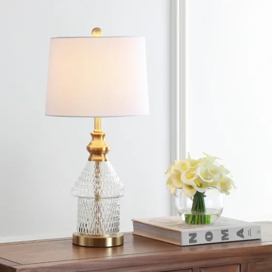 Gold And Clear Bubble Glass Table Lamp-Kirkland's Home Fashion