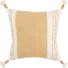 Gold And Ivory Color Block Pillow-Kirkland's Home Clearance