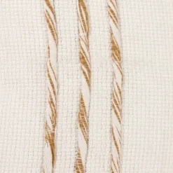 Gold And Ivory Color Block Pillow-Kirkland's Home Clearance