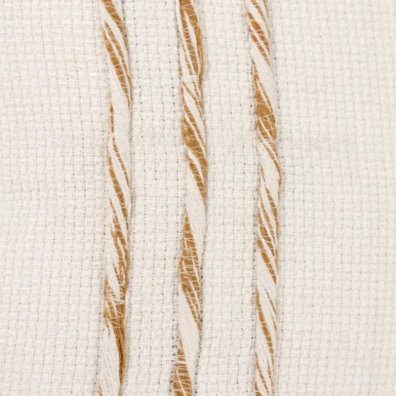 Gold And Ivory Color Block Pillow-Kirkland's Home Clearance