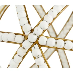 Gold And Ivory Wooden Bead 2-Pc. Orb Set-Kirkland's Home Online