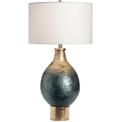 Gold And Navy Ombre Glass Orb Table Lamp-Kirkland's Home New