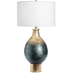 Gold And Navy Ombre Glass Orb Table Lamp-Kirkland's Home New