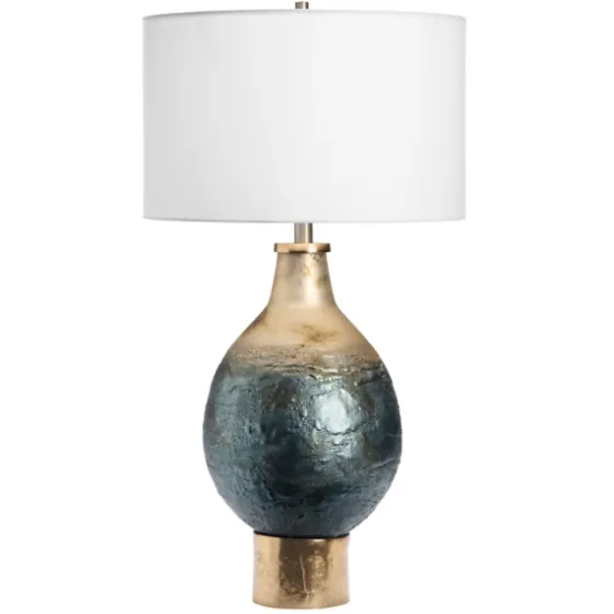 Gold And Navy Ombre Glass Orb Table Lamp-Kirkland's Home New