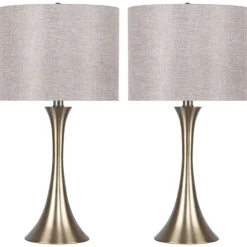 Gold And Tapered Table Lamps, Set Of 2-Kirkland's Home Clearance