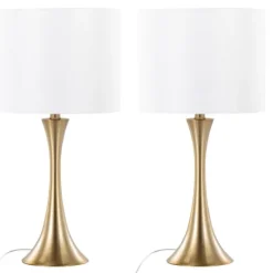 Gold And Tapered Table Lamps Set Of 2-Kirkland's Home New