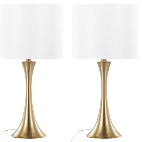 Gold And Tapered Table Lamps Set Of 2-Kirkland's Home New