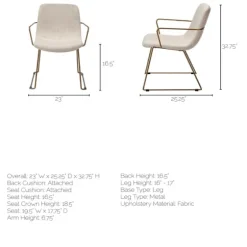 Gold And Upholstered Dining Chair-Kirkland's Home Best