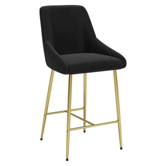 Gold And Velvet Counter Stool-Kirkland's Home Online