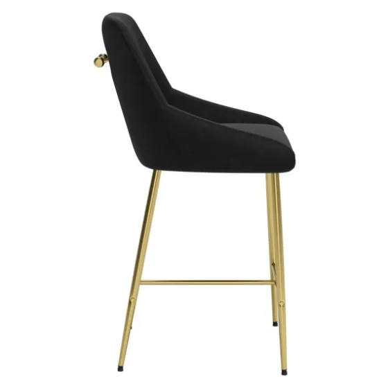 Gold And Velvet Counter Stool-Kirkland's Home Online