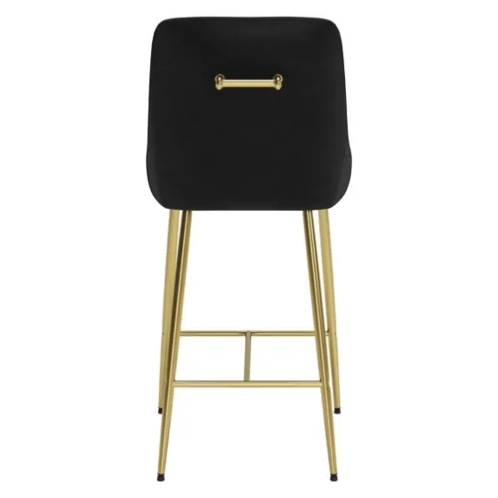Gold And Velvet Counter Stool-Kirkland's Home Online