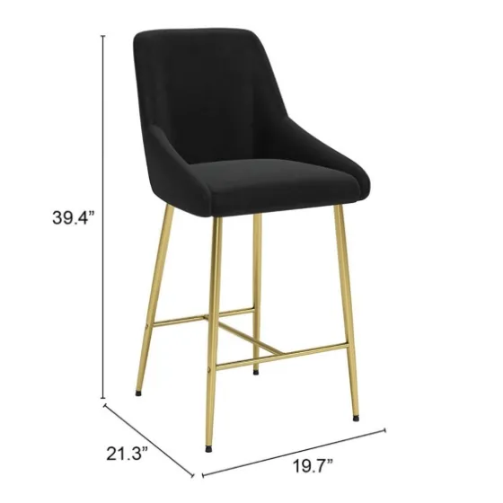 Gold And Velvet Counter Stool-Kirkland's Home Online