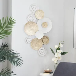 Gold And White Round Layered Plates Wall Sculpture-Kirkland's Home Best Sale