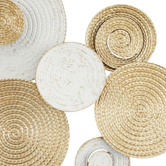 Gold And White Round Layered Plates Wall Sculpture-Kirkland's Home Best Sale
