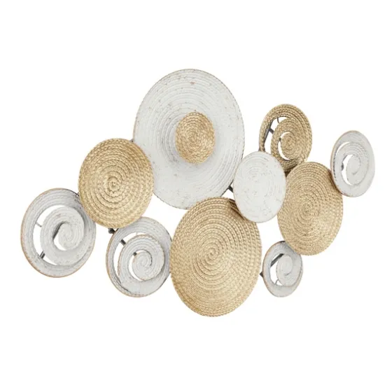 Gold And White Round Layered Plates Wall Sculpture-Kirkland's Home Best Sale