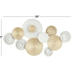 Gold And White Round Layered Plates Wall Sculpture-Kirkland's Home Best Sale