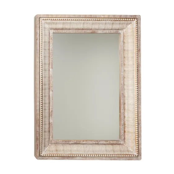 Gold And White Washed Carved Frame Mirror-Kirkland's Home Store