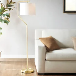 Gold Angular Modern Floor Lamp-Kirkland's Home Flash Sale