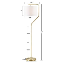Gold Angular Modern Floor Lamp-Kirkland's Home Flash Sale