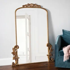 Gold Bordeaux Ornate Leaner Mirror, 46X63 In.-Kirkland's Home Discount