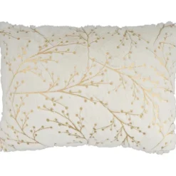 Gold Branches Faux Fur Lumbar Pillow-Kirkland's Home Shop