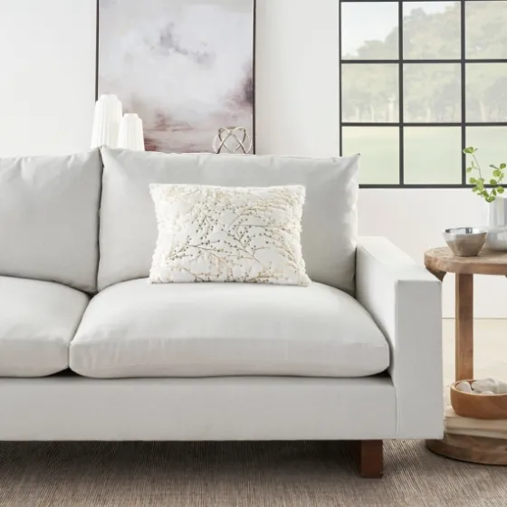 Gold Branches Faux Fur Lumbar Pillow-Kirkland's Home Shop