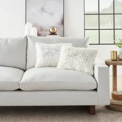 Gold Branches Faux Fur Lumbar Pillow-Kirkland's Home Shop