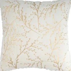Gold Branches Faux Fur Throw Pillow-Kirkland's Home Shop