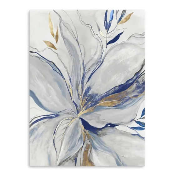 Gold Charcoal Bloom Canvas Art Print, 24X32 In.-Kirkland's Home Clearance