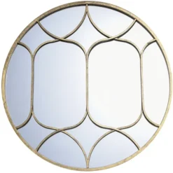 Gold Circular Inset Round Wall Mirror-Kirkland's Home Shop
