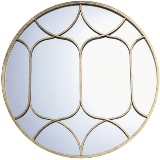 Gold Circular Inset Round Wall Mirror-Kirkland's Home Shop