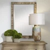 Gold Coconut Shell Inlay Framed Mirror-Kirkland's Home Fashion