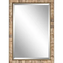 Gold Coconut Shell Inlay Framed Mirror-Kirkland's Home Fashion
