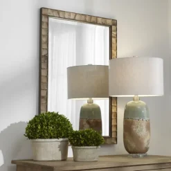 Gold Coconut Shell Inlay Framed Mirror-Kirkland's Home Fashion