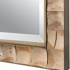 Gold Coconut Shell Inlay Framed Mirror-Kirkland's Home Fashion