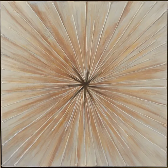 Gold Contemporary Burst Framed Canvas Art Print-Kirkland's Home Sale