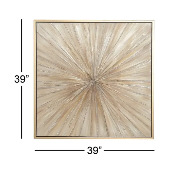 Gold Contemporary Burst Framed Canvas Art Print-Kirkland's Home Sale
