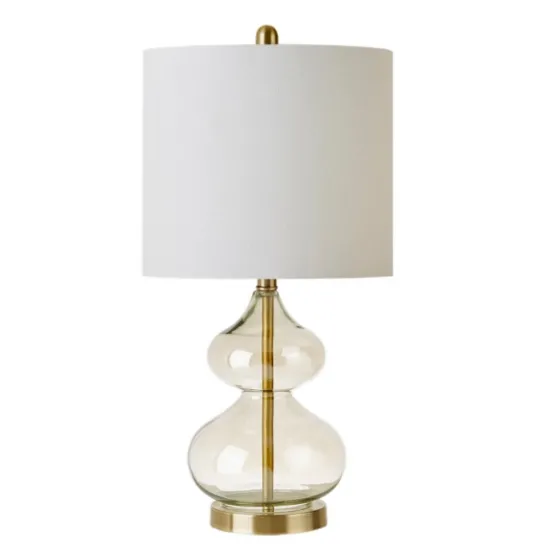Gold Curved Glass Table Lamps, Set Of 2-Kirkland's Home Cheap
