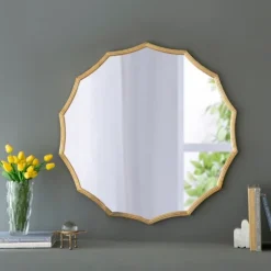 Gold Curved Sunburst Wall Mirror-Kirkland's Home Flash Sale