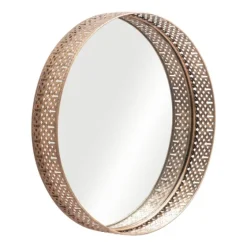 Gold Cutout Ancient Ring Framed Mirror-Kirkland's Home Sale