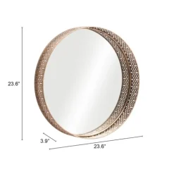 Gold Cutout Ancient Ring Framed Mirror-Kirkland's Home Sale