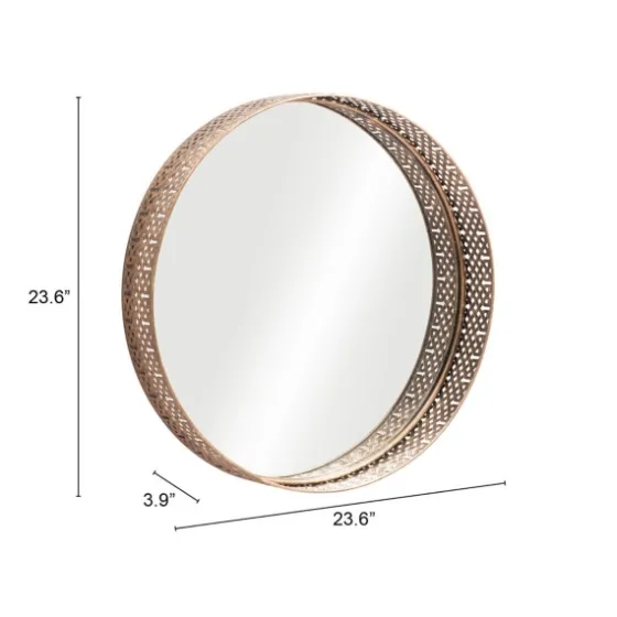 Gold Cutout Ancient Ring Framed Mirror-Kirkland's Home Sale