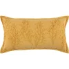 Gold Embroidered Botanical Pillow-Kirkland's Home Shop